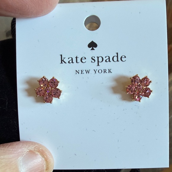 kate spade Jewelry - Kate Spade Pink Blossom Stud Earrings